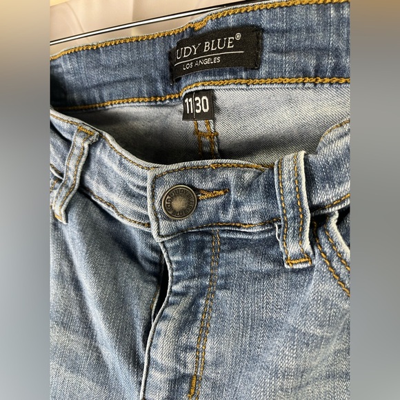 Judy Blue Los Angeles Patched Rip Skinny Jeans - Picture 6 of 9